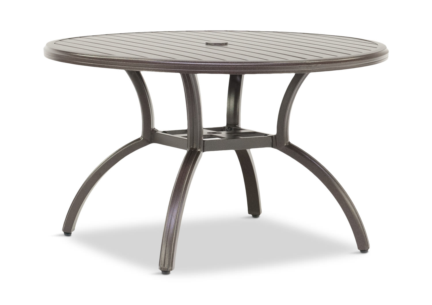 Round metal best sale patio dining table