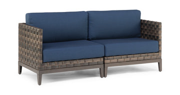 Lennox Modular Wicker Settee