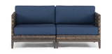 Lennox Modular Wicker Settee thumbnail 1