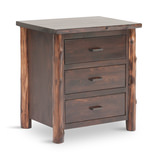 Modern Cedar 3 Drawer Nightstand thumbnail 1
