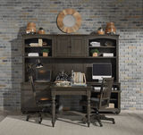 James 3 Bay Wall With Peninsula Writing Desk thumbnail 2