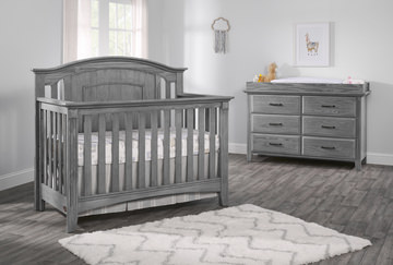 Hayden 4-In-1 Convertible Crib - Graphite Grey