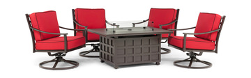 Summit 5 Piece Fire Table Set - Rectangle