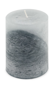 Grey Winter Woods Pillar Candle - Small