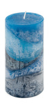 Blueberry Zigzag Pillar Candle - Medium thumbnail 1