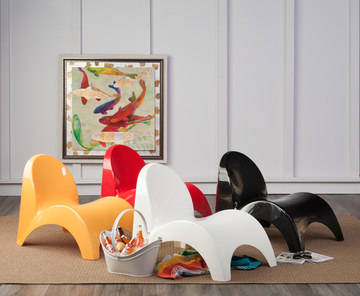 Angel’s Trumpet Patio Lounge Chair - White