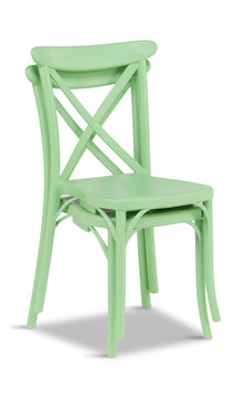 X Back Patio Chair - Green