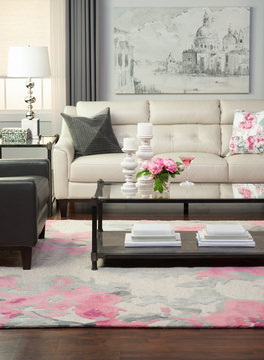 Connie Post Pink Area Rug - 5′0″ X 8′0″