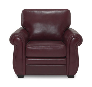 Anza Leather Chair - Garnet