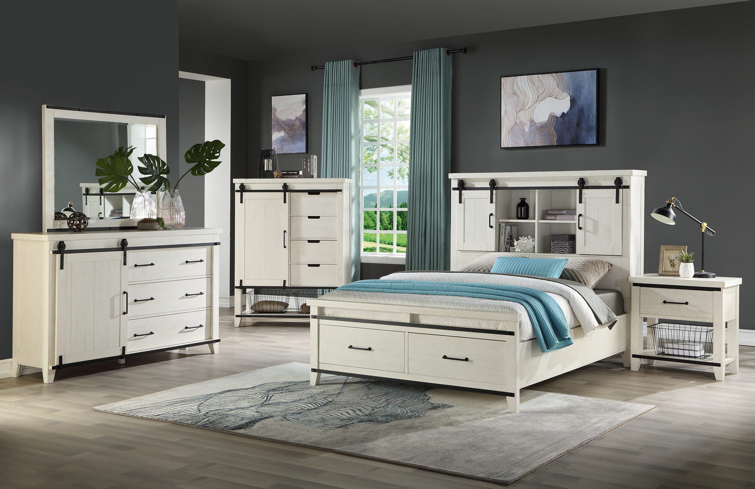 Urban Barn Bookcase Storage Bedroom Suite Hom Furniture