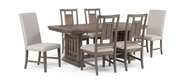 image Artisan Prairie Table With 4 Lattice Back Chairs And 2 Host Chairs