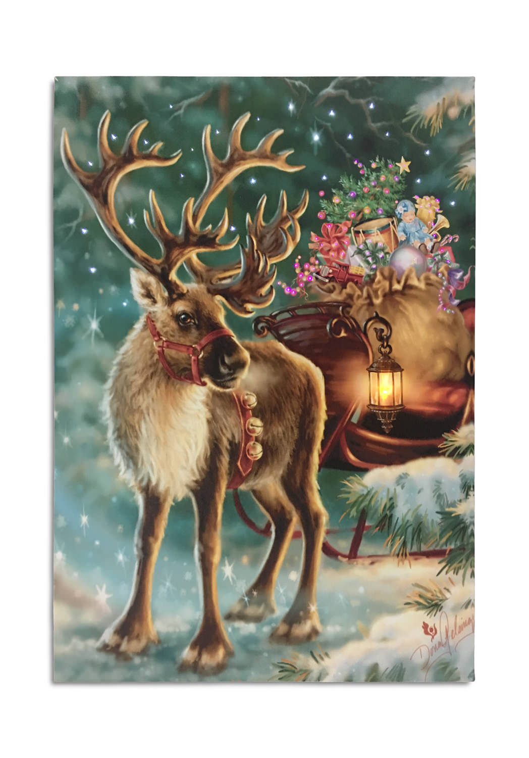 Reindeer Canvas Art HOM Furniture