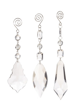 Assorted Crystal Drop Ornament