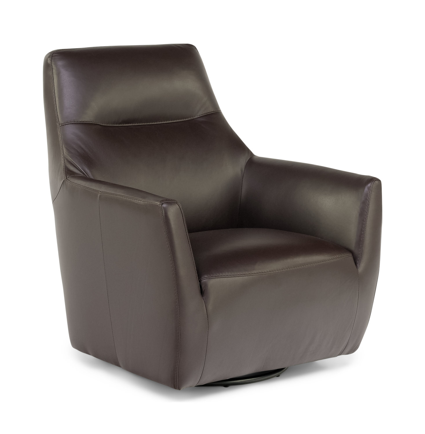 Ariel Leather Swivel Chair By Thomas Cole Hom Furniture