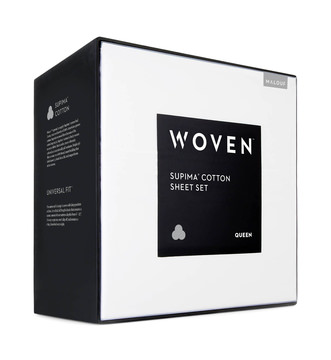 image Supima Split King Sheet Set - White