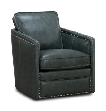 Pivot Leather Swivel Chair - London Silverlake