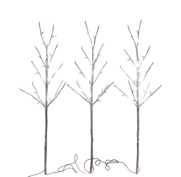 image 3′ LED Branch - Brown Snow