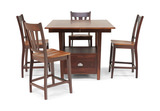 Larkin Gathering Table With 4 Ensley Counter Stools thumbnail 3