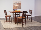 Larkin Gathering Table With 4 Ensley Counter Stools thumbnail 1