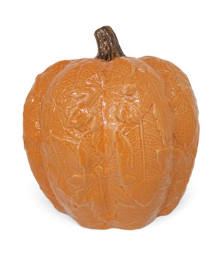 Orange Ceramic Pumpkin