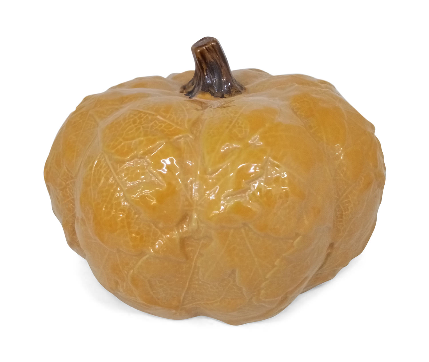 Yellow Ceramic Pumpkin | HOM Furniture