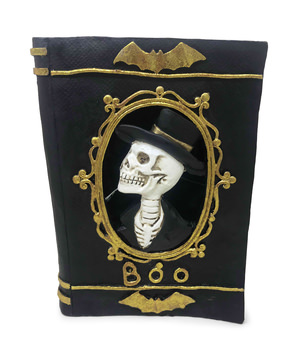 Book With Skeleton Head