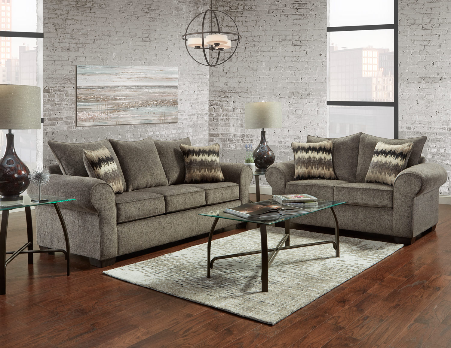 Camero Sofa And Loveseat Set