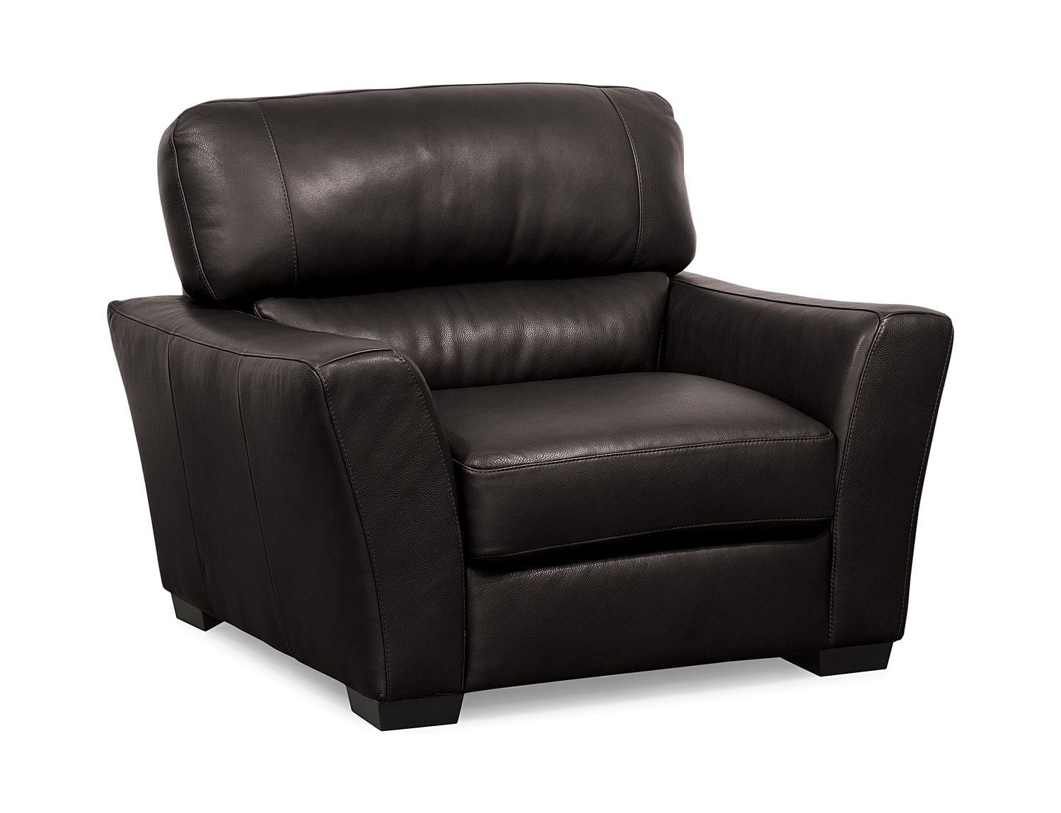 leather caramel modern lounger