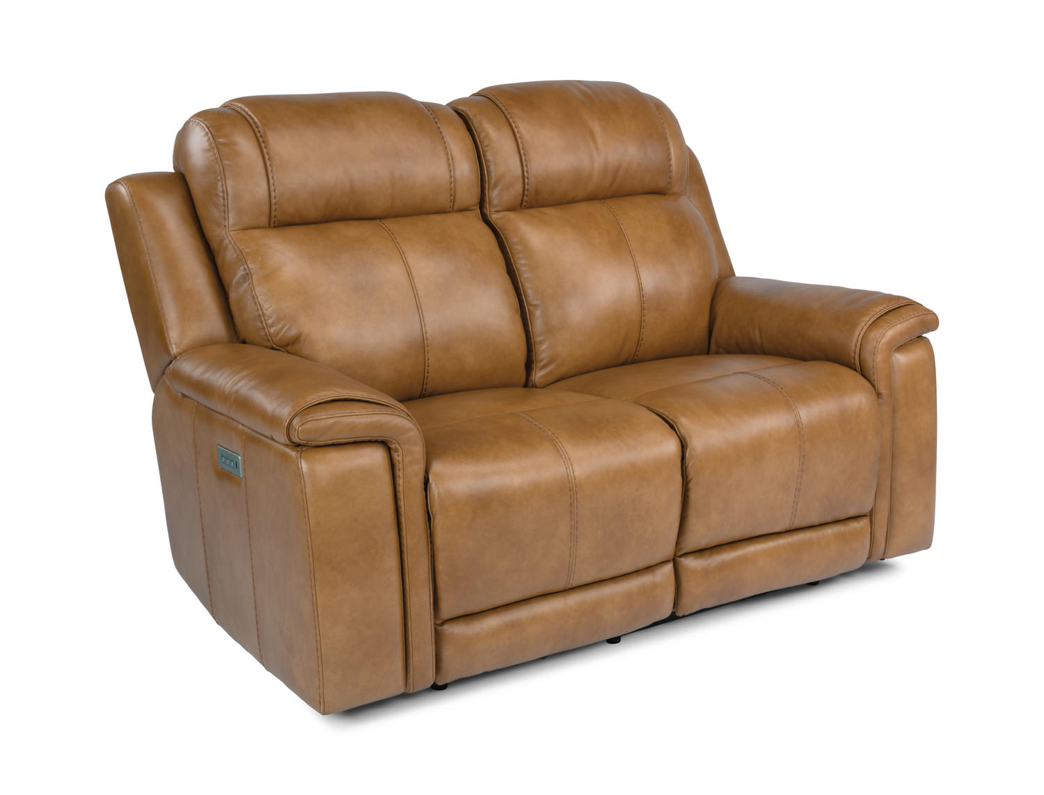 Sydney Leather Power Reclining Loveseat By Hom Furniture