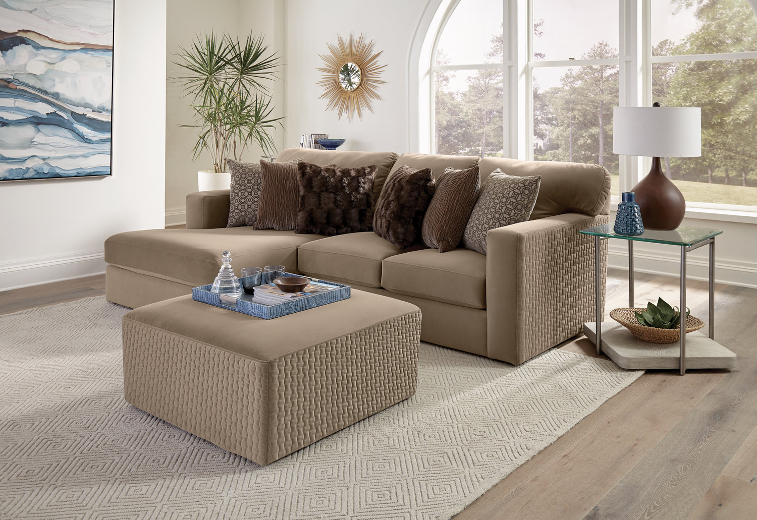 Canyon 2 Piece Modular Sectional With | HOM Furniture