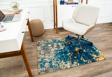 Luri Blue Rug’d Chair Mat