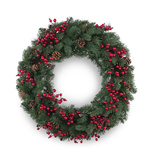 30″ Monterey Pine Decorated Wreath thumbnail 2