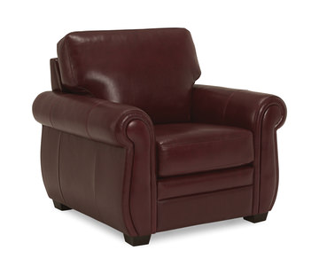 Anza Leather Chair - Garnet