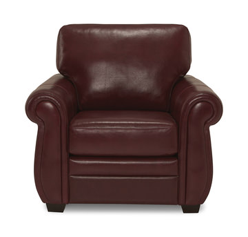 Anza Leather Chair - Garnet