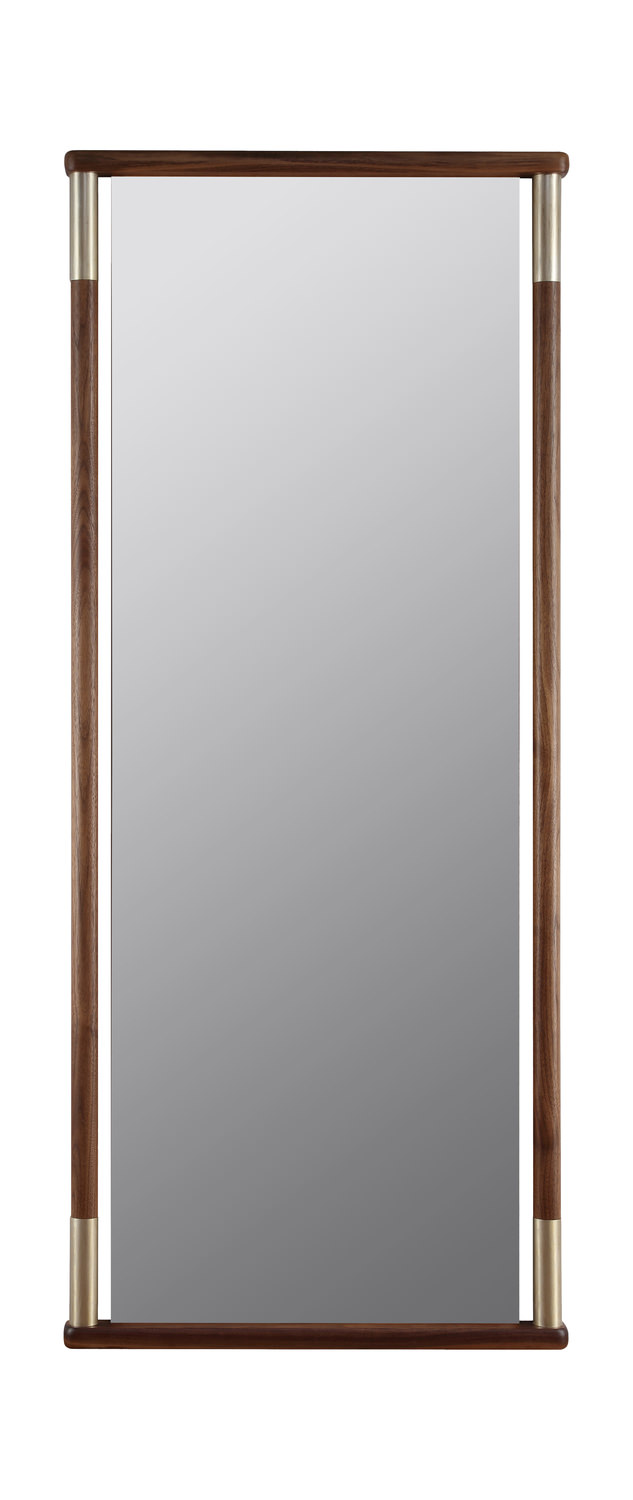 Edge Walnut Standing Mirror + Reviews