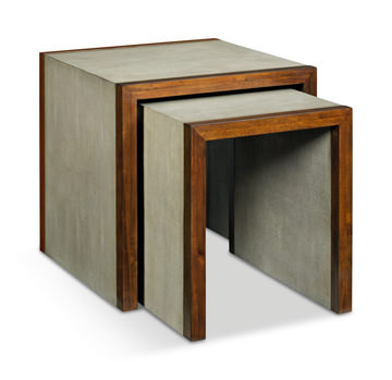 image Savoye Shagreen Nest Of Tables