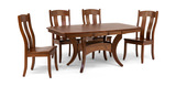 Fort Knox Trestle Table With 4 Side Chairs thumbnail 1