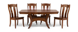 Fort Knox Trestle Table With 4 Side Chairs thumbnail 2