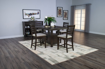 Spindrift Table With Storage Base And 4 Counter Stools