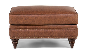 Winslow Leather Ottoman