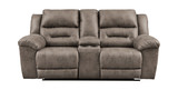 Ramsey Power Reclining Loveseat With Console - Fossil thumbnail 1