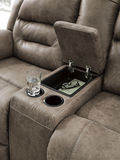 Ramsey Power Reclining Loveseat With Console - Fossil thumbnail 4