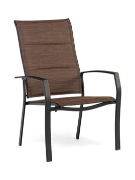 Hampton bay commercial grade aluminum stackable discount outdoor patio dining chair in sunbrella sling