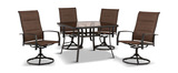 St. Croix 5 Piece Padded Patio Dining Set thumbnail 1