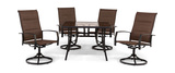 St. Croix 5 Piece Padded Patio Dining Set thumbnail 2