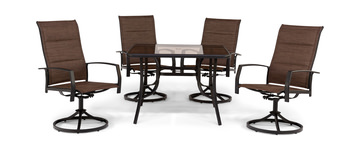 St. Croix 5 Piece Padded Patio Dining Set