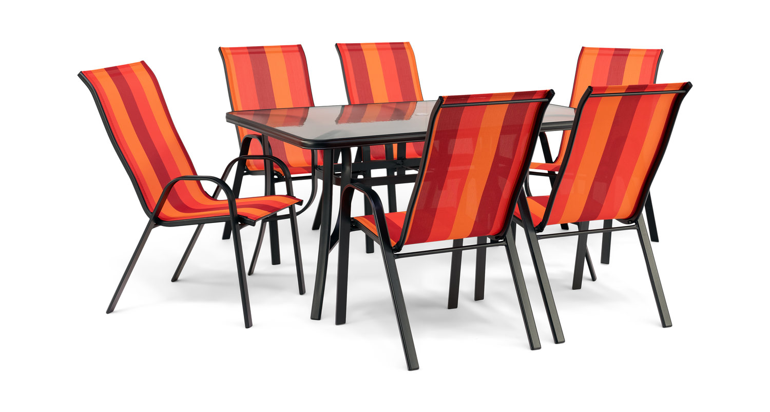 Park Sunset 7 Piece Patio Dining Set by Furniture DOCK86