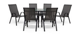 Park Avenue 7pc Patio Dining Set - Grey thumbnail 2