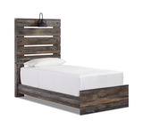 Chandler Twin Bed - Pecan thumbnail 1