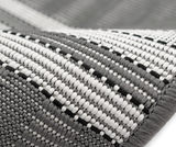 Carmel Stripe Grey Area Rug thumbnail 3